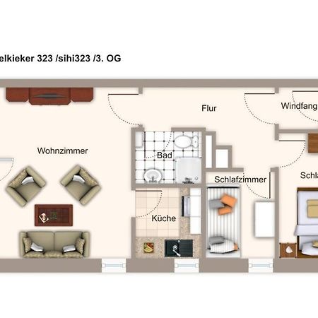 Ferienwohnung Hus Inselkieker Hus Inselkieker 323 Schillig Exterior foto